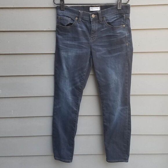 Madewell Dark Skinny Skinny Crop Jeans Size 26 - Picture 1 of 8